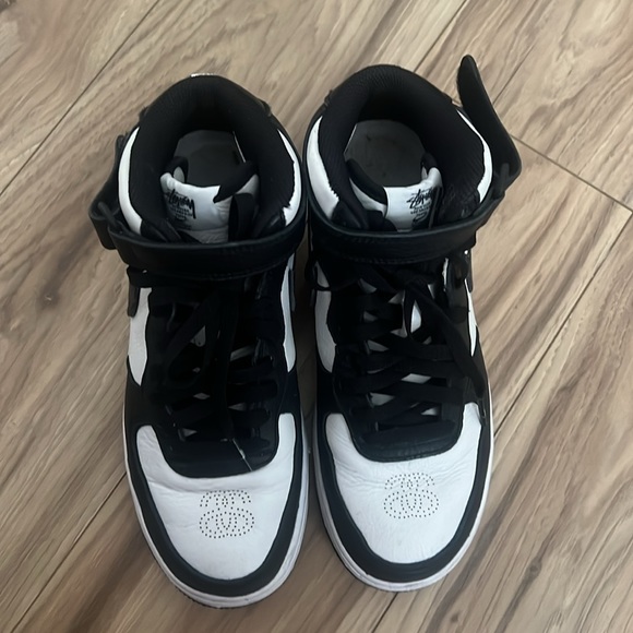 Nike x Stussy Air Force 1 sneakers black and white - Picture 2 of 5